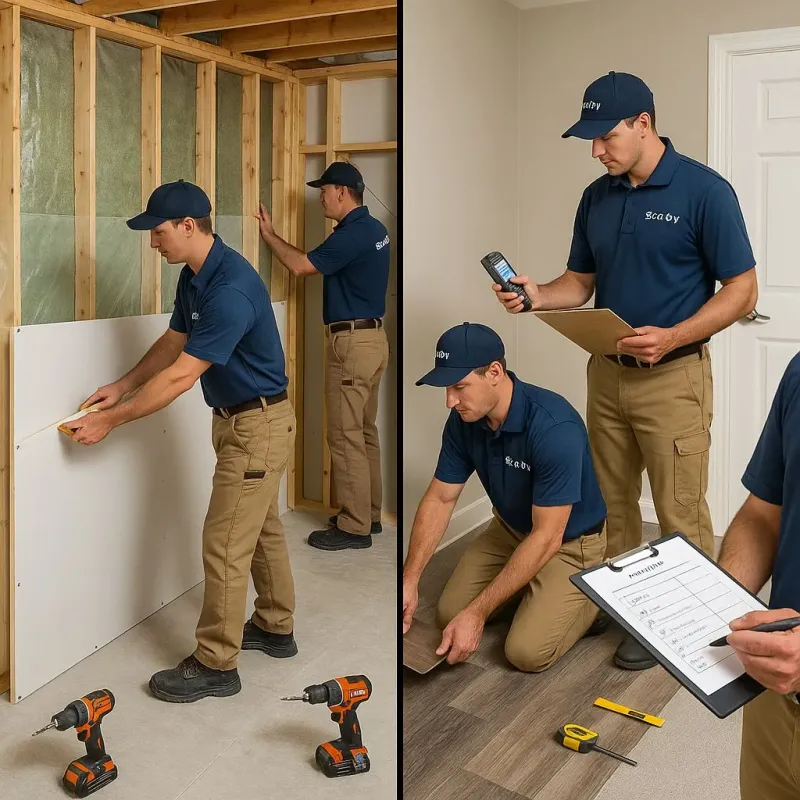 Repairs and Reconstruction process in Walkertown, NC